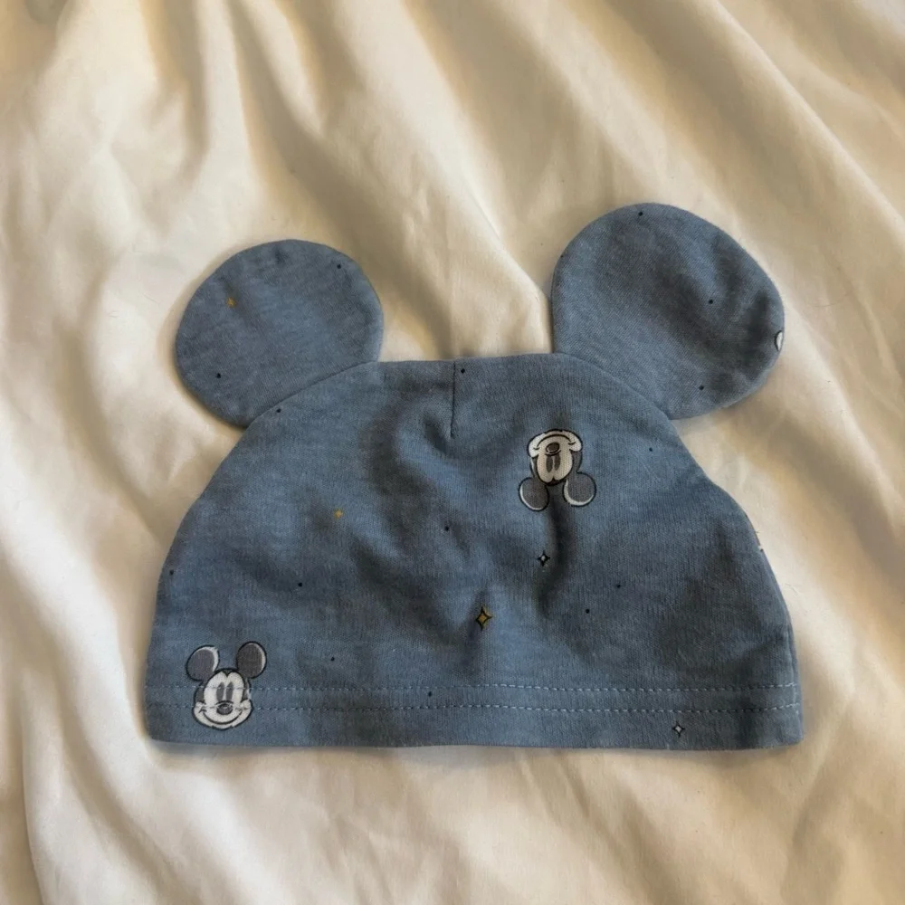 NWOT Mickey Mouse Disney Baby Beanie with Soft Ears